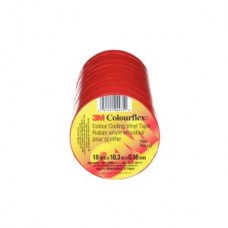 3M™ Colourflex™ Tape,  red,  7 mil,  3/4 in x 60 ft (2 cm x 18.3 m). Currently not available, please contact us for alternative replacement.