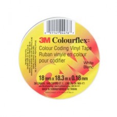 3M™ Colourflex™ Tape,  white,  7 mil,  3/4 in x 60 ft (2 cm x 18.3 m) ***discontinued