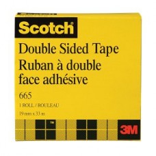 Scotch® Double Sided Tape,  665-DBL,  3/4 in x 36 yd (19 mm x 33 m)
