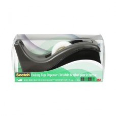 Scotch® Desktop Tape Dispenser,  C60,  black,  19 mm x 11.4 m (3/4 in x 12.5 yd)