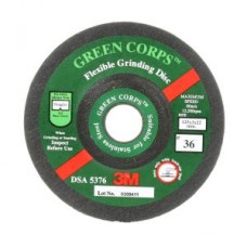 3M GREEN CORPS CERAMIC FLEXIBLE GRINDING DISC 'CUBITRON'- 5 IN (125 X 3 X 22MM) 36, 20 PER BOX - STOCK ITEM