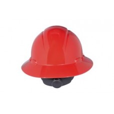 3M™ Full Brim Hard Hat,  H-805R-UV,  4-point ratchet suspension,  UVicator sensor,  red