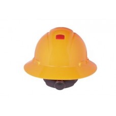 3M™ Full Brim Hard Hat,  H-807R-UV,  4-point ratchet suspension,  UVicator sensor,  hi-viz orange