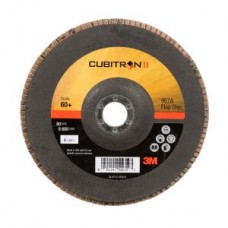 3M™ Cubitron™ II Flap Disc,  967A,  T27,  60+,  Y-weight,  7 in x 7/8 in