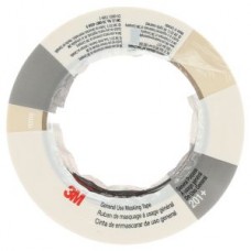 3M™ General Use Masking Tape,  201+,  tan,  36 mm x 55 m,  Individually Wrapped (IW)