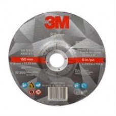 3M™ Silver Cut-Off Wheel,  87470,  T27,  6 in x 0.045 in x 7/8 in,  cost per wheel,  50 wheels per case