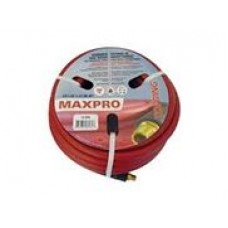 Topring Maxpro rubber air hose,  Heavy duty for professional,  guard bend restrictors on both ends. 3/8x25ftx1/4M,  cost each