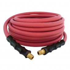 Topring Maxpro rubber air hose,  Heavy duty for professional,  guard bend restrictors on both ends. 3/8x25ftx1/4M,  cost each