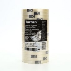 Tartan™ Filament Tape 8934 Clear,  12 mm x 55 m,  72 rolls per case,  cost per roll