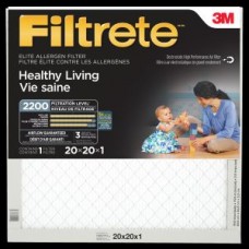 Filtrete™ Healthy Living Elite Allergen Filter,  MPR 2200,  20 in x 20 in x 1 in
