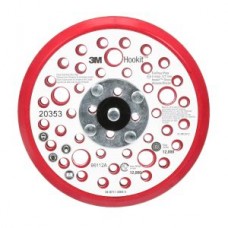 3M™ Hookit™ Clean Sanding Low Profile Disc Pad,  5 in x 3/8 in x 5/16-24 External,  Red Foam,  44 Hole,  PN20353,  cost per pad