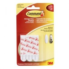 Command™ Medium Refill Strips,  17021P-C,  white