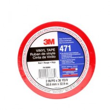 3M™ Vinyl Tape,  471,  red,  2.0 in x 36.0 yd x 5.2 mil (5.1 cm x 32.9 m x 0.1 mm)