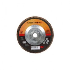3M™ Cubitron™ II Flap Disc,  967A,  T27,  Quick Change,  80+,  Y-weight,  5 in x 5/8-11 in