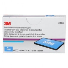 3M™ Paint Defect Removal Abrasive Card,  33897,  2000,  4.5 in x 2.4 in (11.5 cm x 6.2 cm)