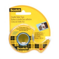 Scotch® Double Sided Tape,  667-ESF,  3/4 in x 11.1 yd (19 mm x 10.1 m),  Walmart Repack