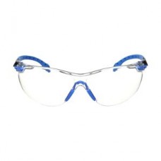 3M™ Solus Protective Eyewear with Clear  Scotchgard™ Anti-Fog Lens,  S1101SGAF,  Black/Blue