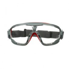 3M™ Goggle Gear Splash Goggle with Clear Scotchgard™ Anti-Fog Lens,  GG501SGAF,  Black/Red