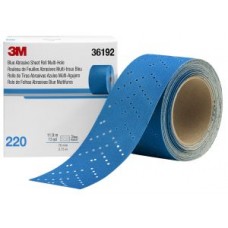 3M™ Hookit™ Blue Abrasive Sheet Roll,  321U,  36192,  220,  2-3/4 in x 13 yd (69.85 mm x 11.88 m)