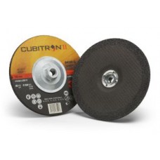 3M™ Cubitron™ II Depressed Center Grinding Wheel Quick Change,  64319,  T27,  black,  7 in x 1/4 in x 5/8"-11 (17.78 cm x 6.35 mm)