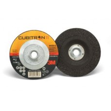 3M™ Cubitron™ II Depressed Center Grinding Wheel Quick Change,  64320,  T27,  black,  4 1/2 in x 1/4 in x 5/8"-11 (11.43 cm x 6.35 mm)