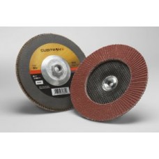 3M™ Cubitron™ II Flap Disc,  969F,  T27,  Quick Change,  80+,  YF-weight,  7 in x 5/8-11 in