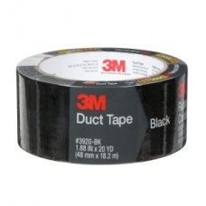 3920-BK Black Duct Tape 1.88"x20yd