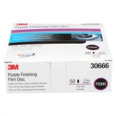 3M™ Hookit™ Purple Finishing Film Disc, 260L, 30666, P2000, 6 in (15.24 cm), 50 discs per box, cost per disc
