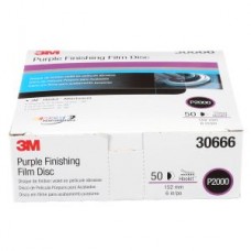 3M™ Hookit™ Purple Finishing Film Disc,  260L,  30666,  P2000,  6 in (15.24 cm)