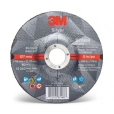 3M™ SILVER CUT-OFF WHEEL,  87468,  T27,  5 IN X 0.045 IN X 7/8 IN,  50 PER BOX,  COST PER WHEEL