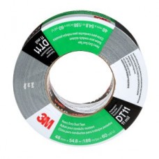 3M™ Heavy Duty Duct Tape,  DT11,  black,  1 89/100 in x 179 79/100 ft (48 mm x 54.8 m),  11 mil,  24 rolls per case
