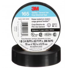 Temflex™ General Use Vinyl Electrical Tape, 3/4 in x 60 ft (19 mm x 18,3 m), 7 mil, 100 rolls  per case, cost per roll
