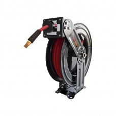 TOPREEL Heavy Duty Reel with Rubber Airflex Hose, 3/8 I.D.x 33ft - 1/4 (M) NPT, 79.503 with guard bend restrictor