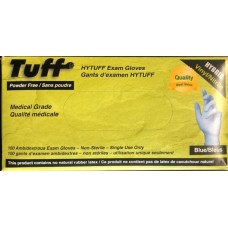 TUFF Glove Nitrile and Vinyl blended Powder Free Blue 100/box,  Gl-777PF-S,  Cost per box,  100 per box,  10 box per case,  size S
