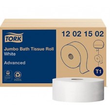 Tork Jumbo roll toilet paper,  1600FT,  2IN core,  6 rolls/case,  cost per case
