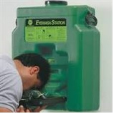 Portable Emergency Eyewash Station,  Gravity fe,  no plumbing required,  15 gallons of water,  15 minte flow time,  change water every 90 days,  cost each