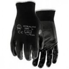 COTTON-BACKED NITRILE DIPPED GLOVE,  390,  MEDIUM,  6 PAIR/SLEEVE,   cost per pair