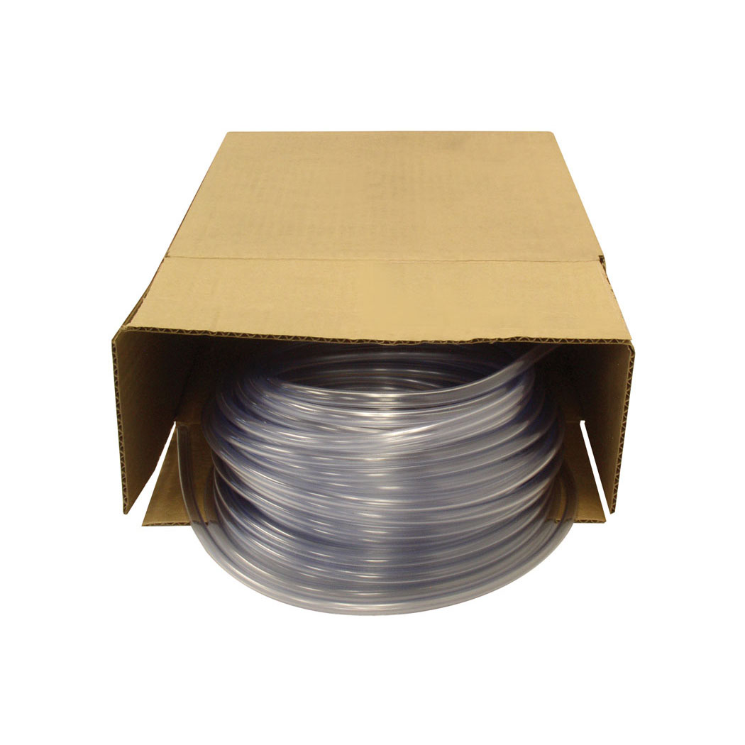 Tubing PVC 1/2 x 5/8 x 100' Clear, cost per roll