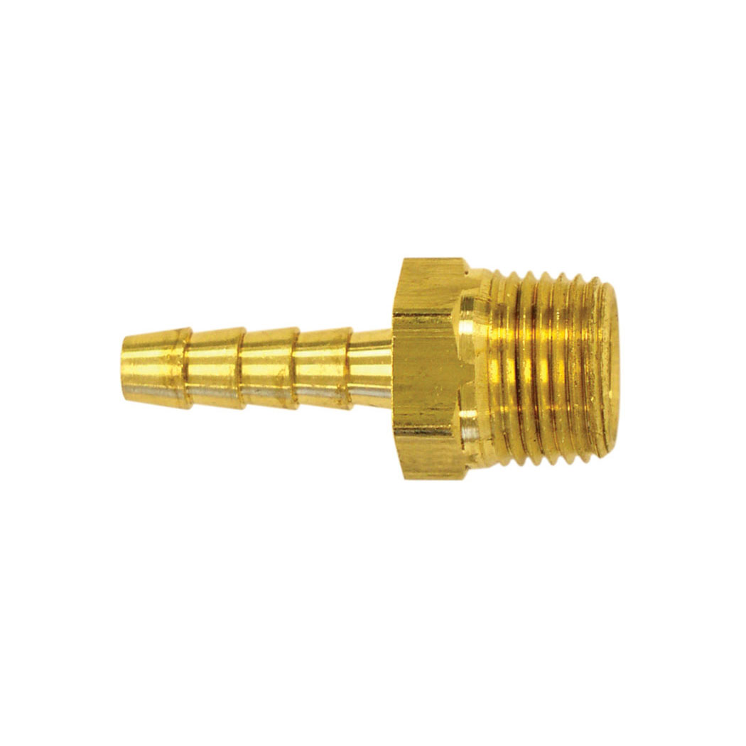 Hose Barb 1/4 x 3/8(M)NPT 10/box,  41.554,  cost each