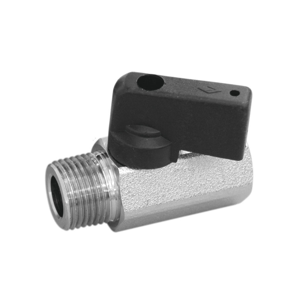 Brass Mini Ball Valve 1/4(F-M)NPT, cost per each