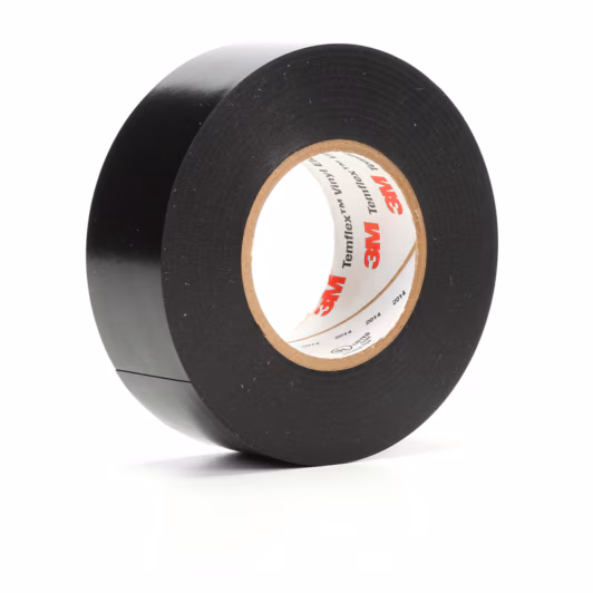 3M Temflex™ Vinyl Electrical Tape 1700, 25.4 mm (1') x 20.1 m (66'), Black, 7 mils, cost per roll
